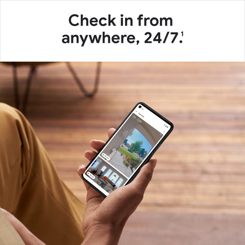 Google Nest Doorbell Battery night-vision view provides clear footage after dark