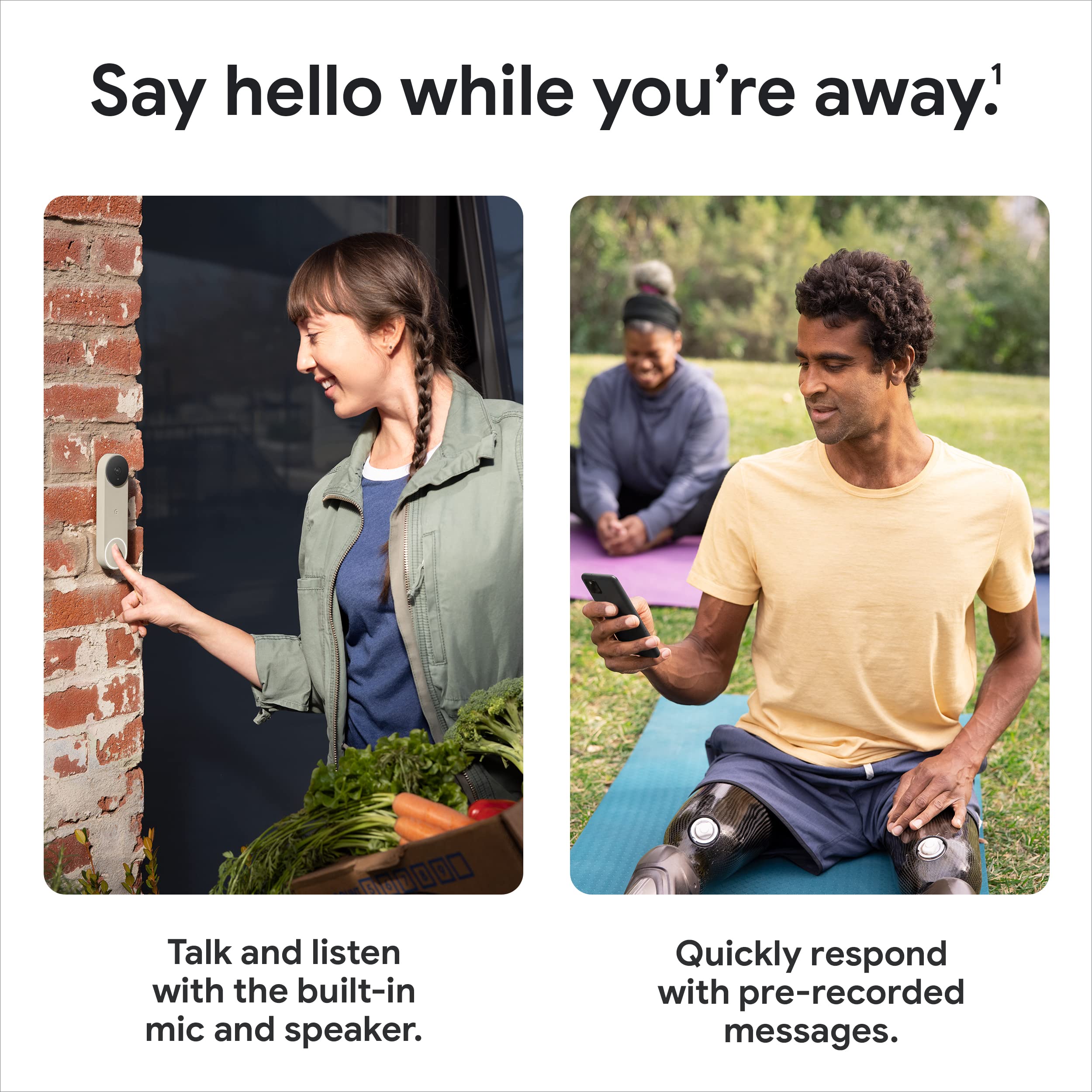 Google Nest Doorbell Battery wire connector supports wired installation