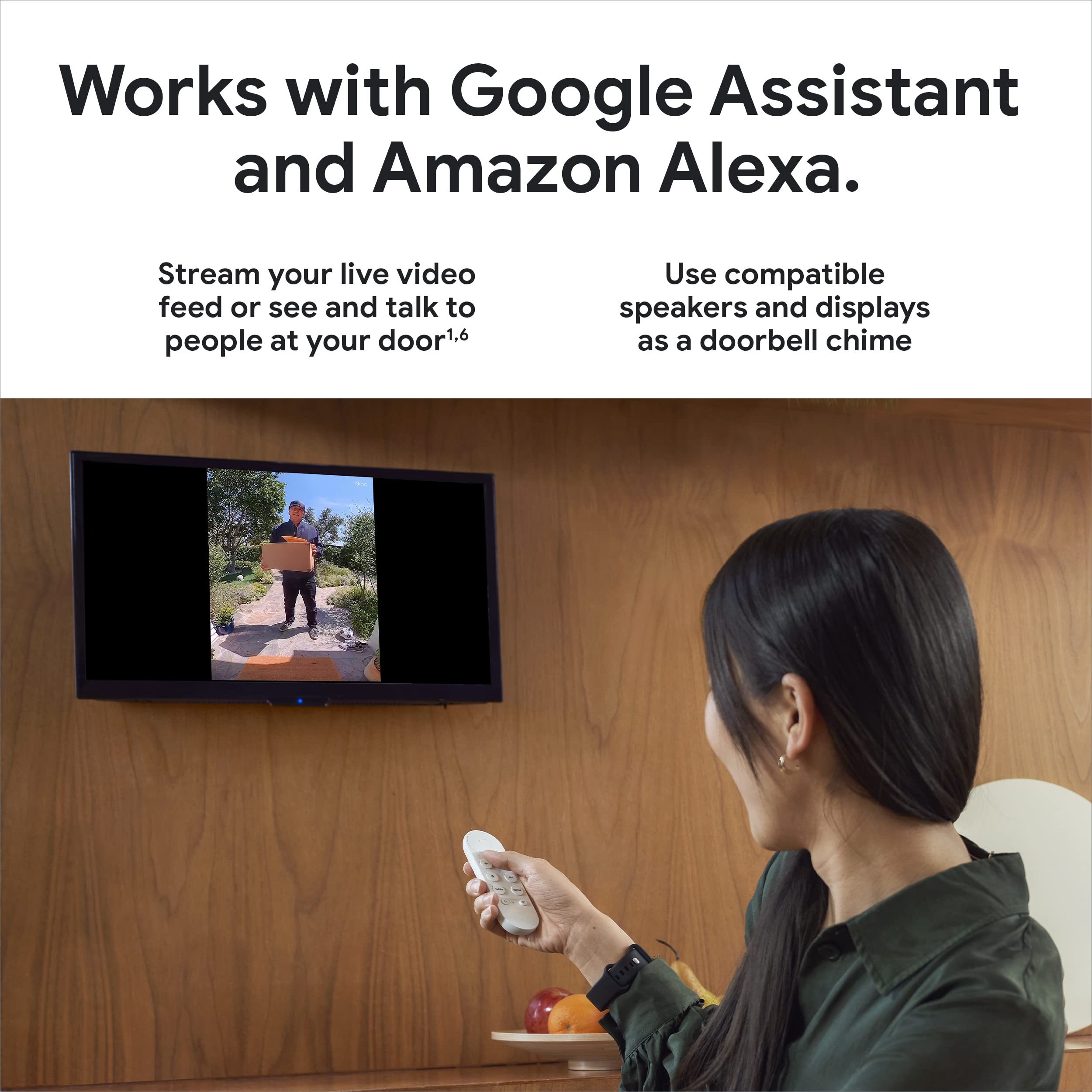 Google Nest Doorbell wired 2nd gen clip previews summarize activity quickly