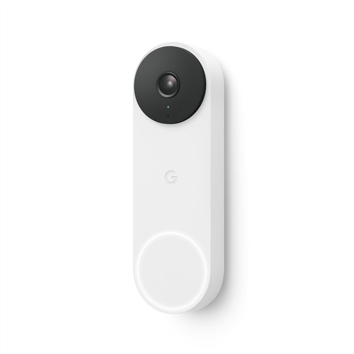 Google Nest Doorbell wired 2nd gen front view captures visitors clearly with instant alerts