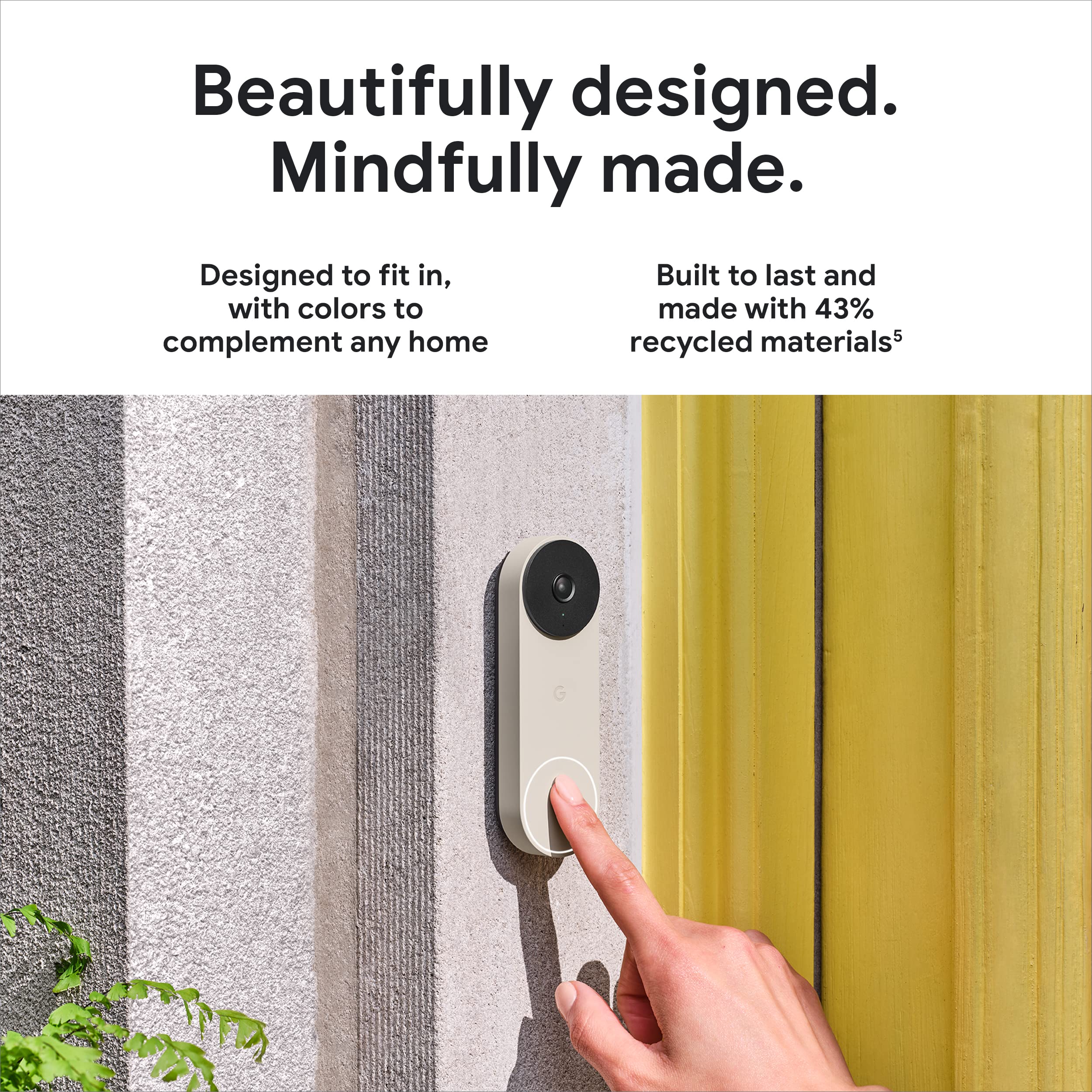 Two-way talk and pre-recorded messages at the doorbell