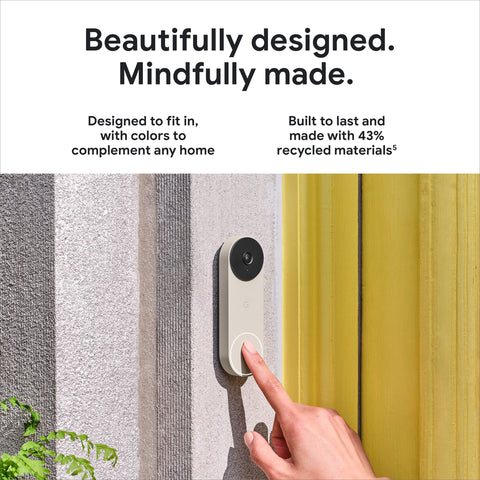 Two-way talk and pre-recorded messages at the doorbell