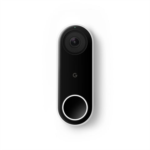 Google Nest Doorbell wired front door view shows visitors with clear detail for quick recognition