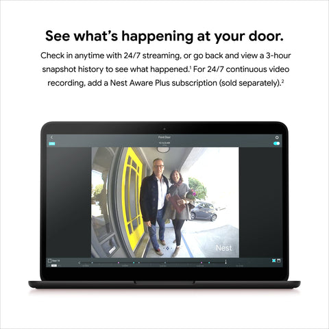 Google Nest Doorbell wired HDR video delivers bright, crisp doorway footage