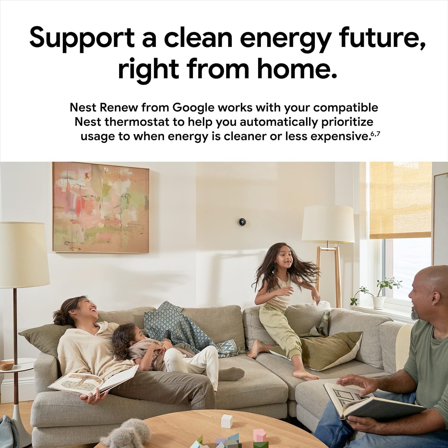 Google Nest Learning Thermostat app control screen on mobile device