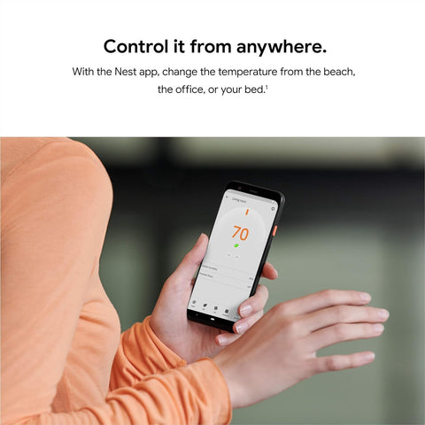 Google Nest Learning Thermostat E digital display with clear interface and controls.