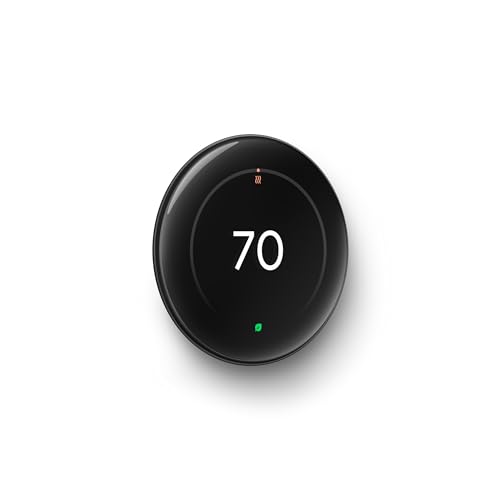 Close-up of Nest thermostat dial in Obsidian finish for precise control