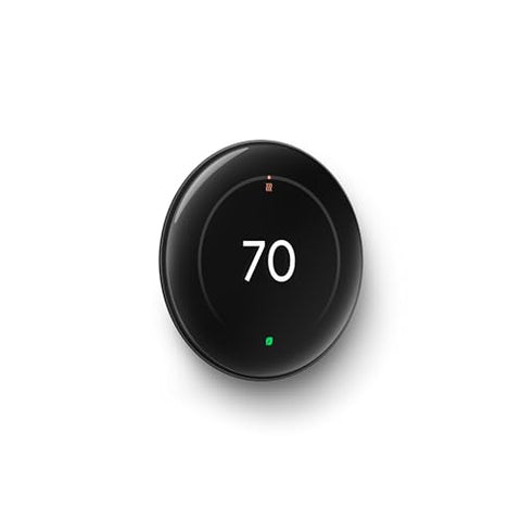 Close-up of Nest thermostat dial in Obsidian finish for precise control