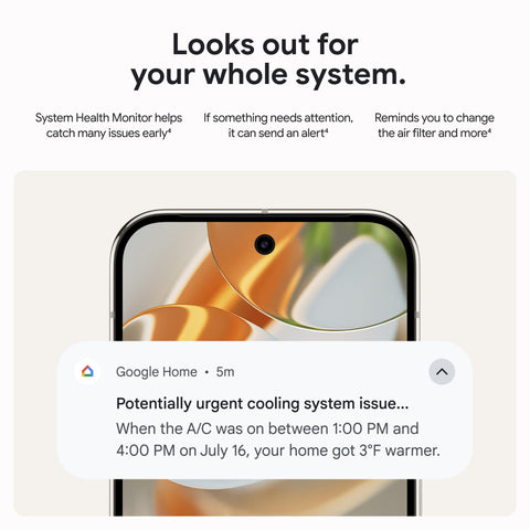 Thermostat in use with voice control via Google Assistant