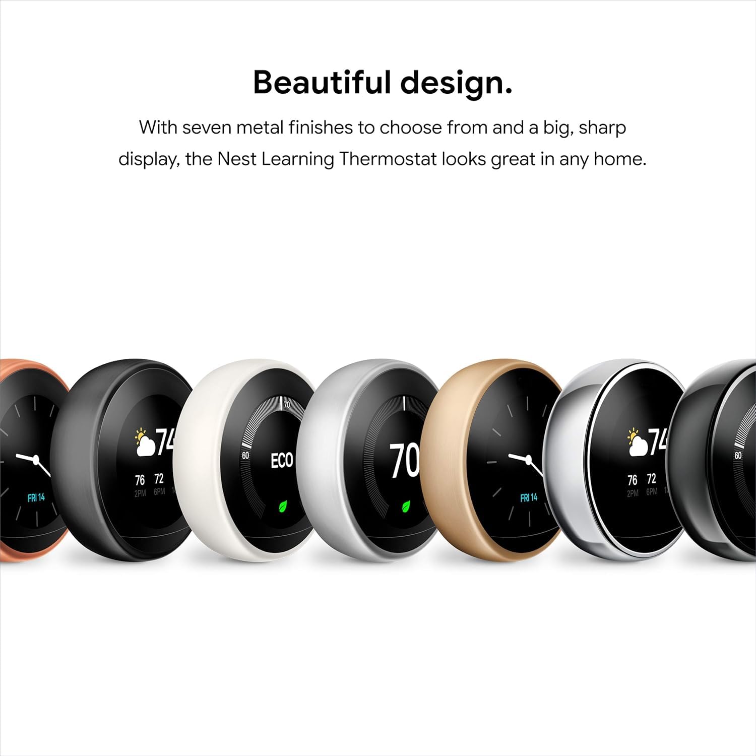 Google Nest Learning Thermostat ready for Nest Temperature Sensor setup for precise room control