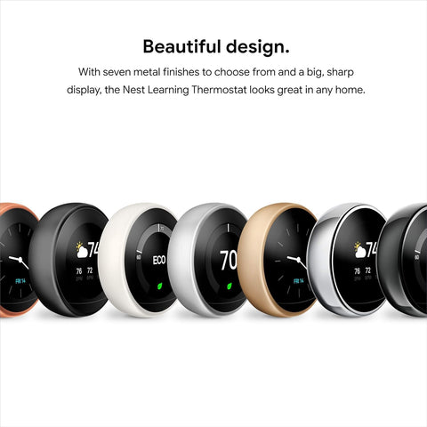 Google Nest Learning Thermostat ready for Nest Temperature Sensor setup for precise room control