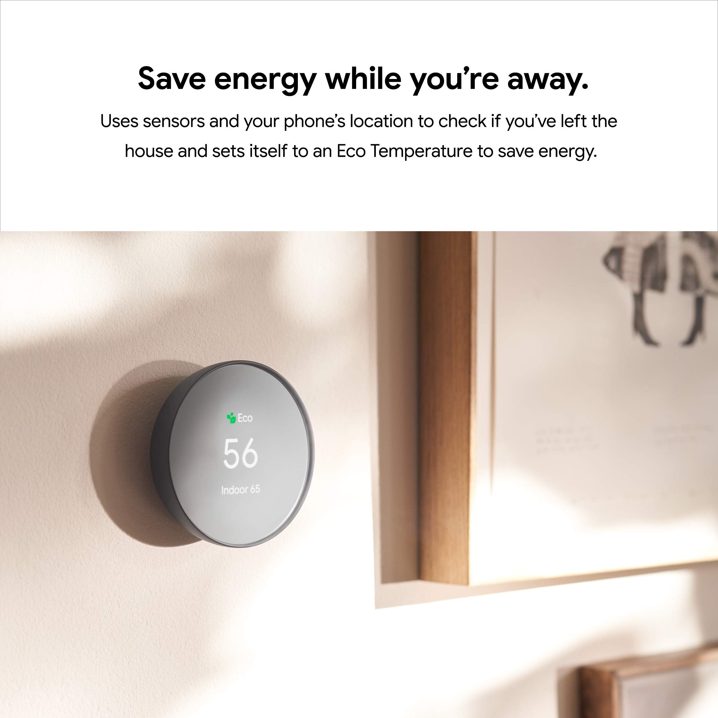Google Nest Thermostat remote access on mobile for convenience.