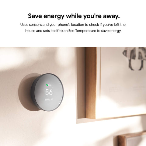 Google Nest Thermostat remote access on mobile for convenience.