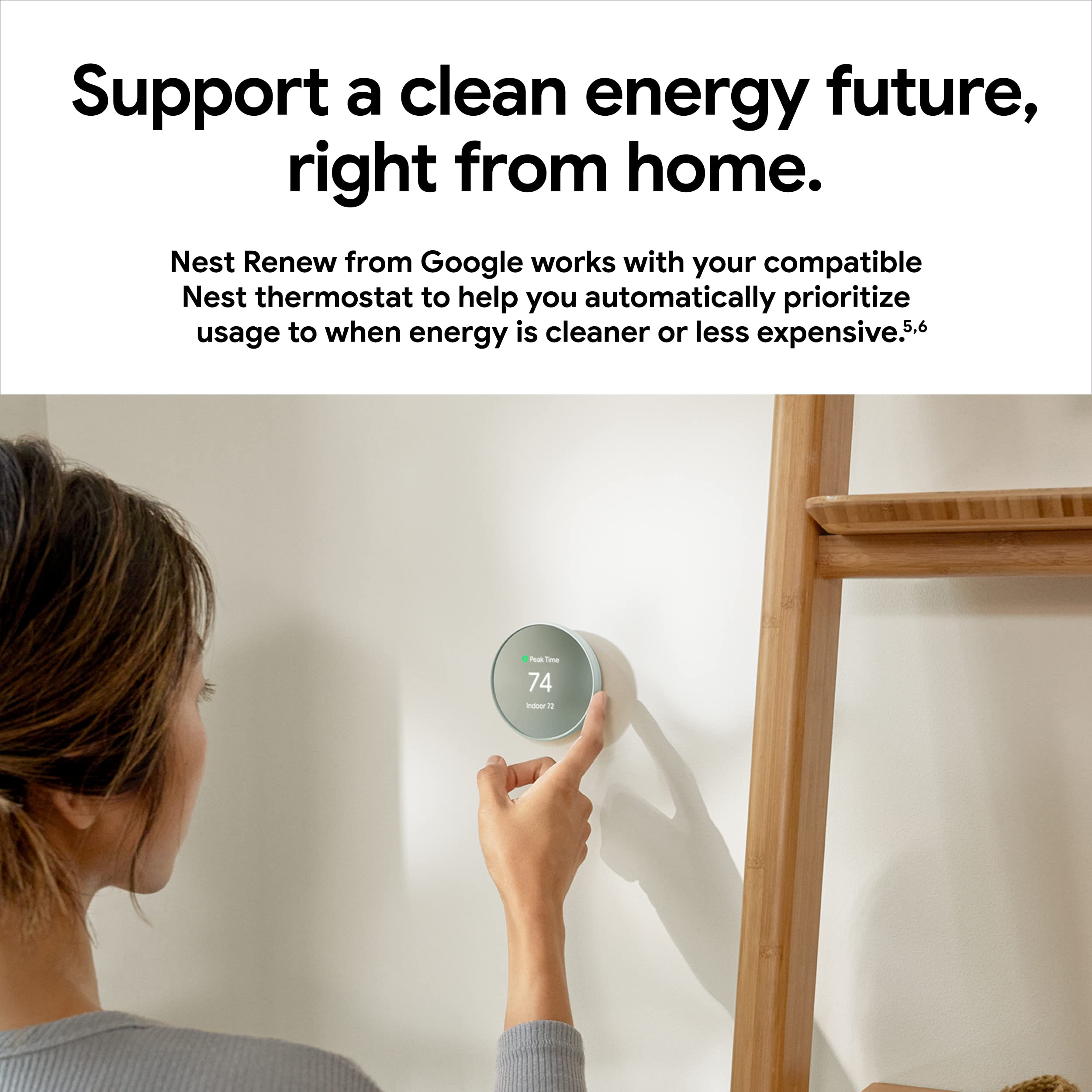 Google Nest Thermostat Snow Savings Finder UI suggesting tweaks