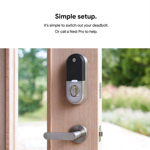 LED keypad chimes confirm actions like lock and unlock.