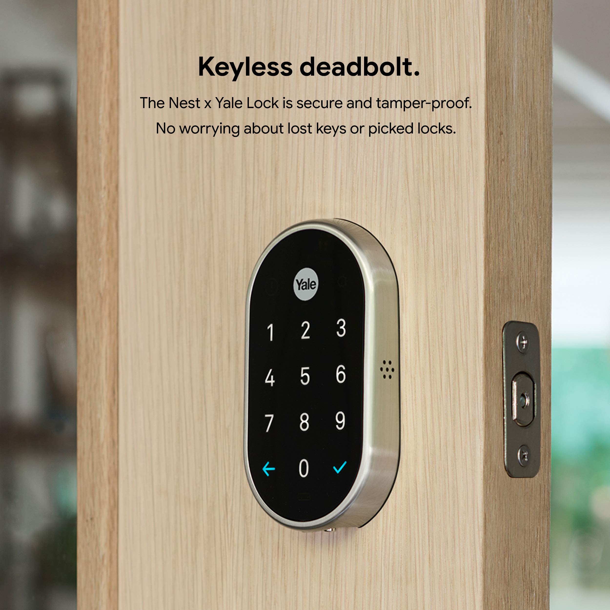 Remote unlock via the Nest app for trusted guests.