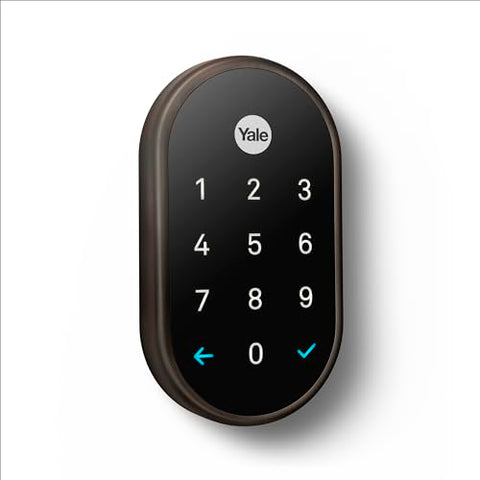 Oil-rubbed bronze finish complements exterior aesthetics while resisting wear.