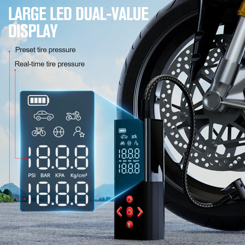 GOOLOO AP150 bright LED light aids night checks and roadside use.