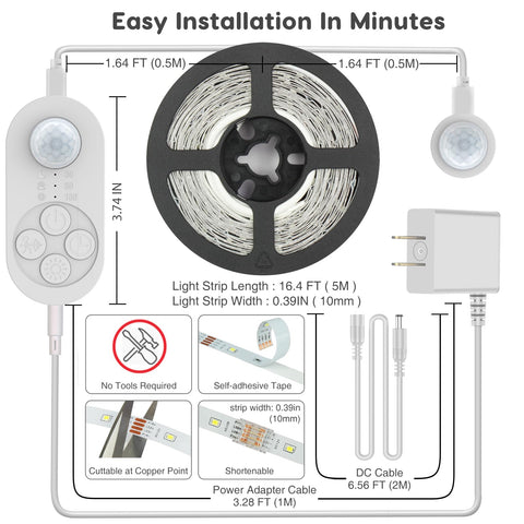 GOOMEEYA dimmer and timer enhance motion lighting