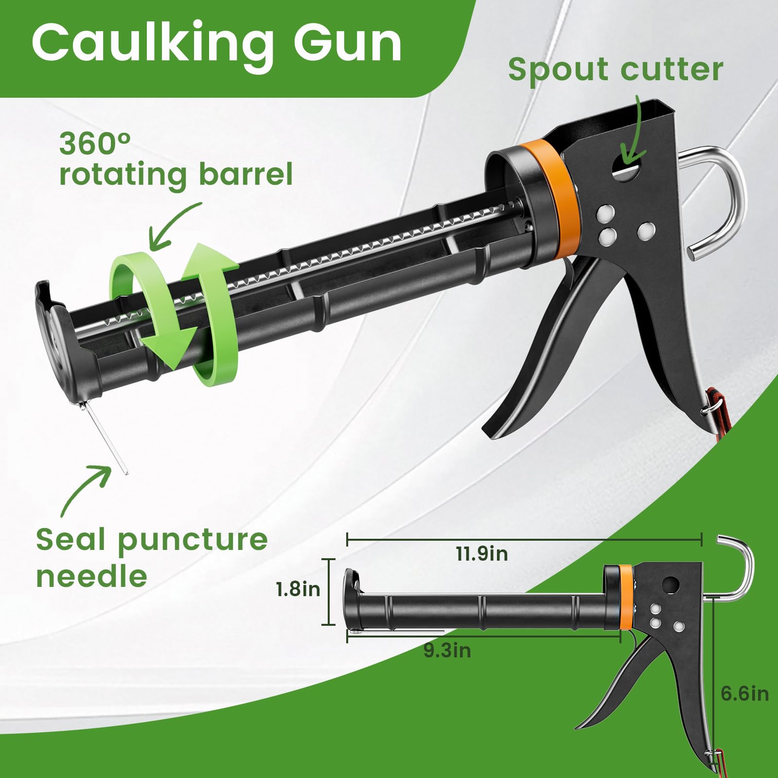 Goopreen caulk remover needle and spout cutter for easy prep