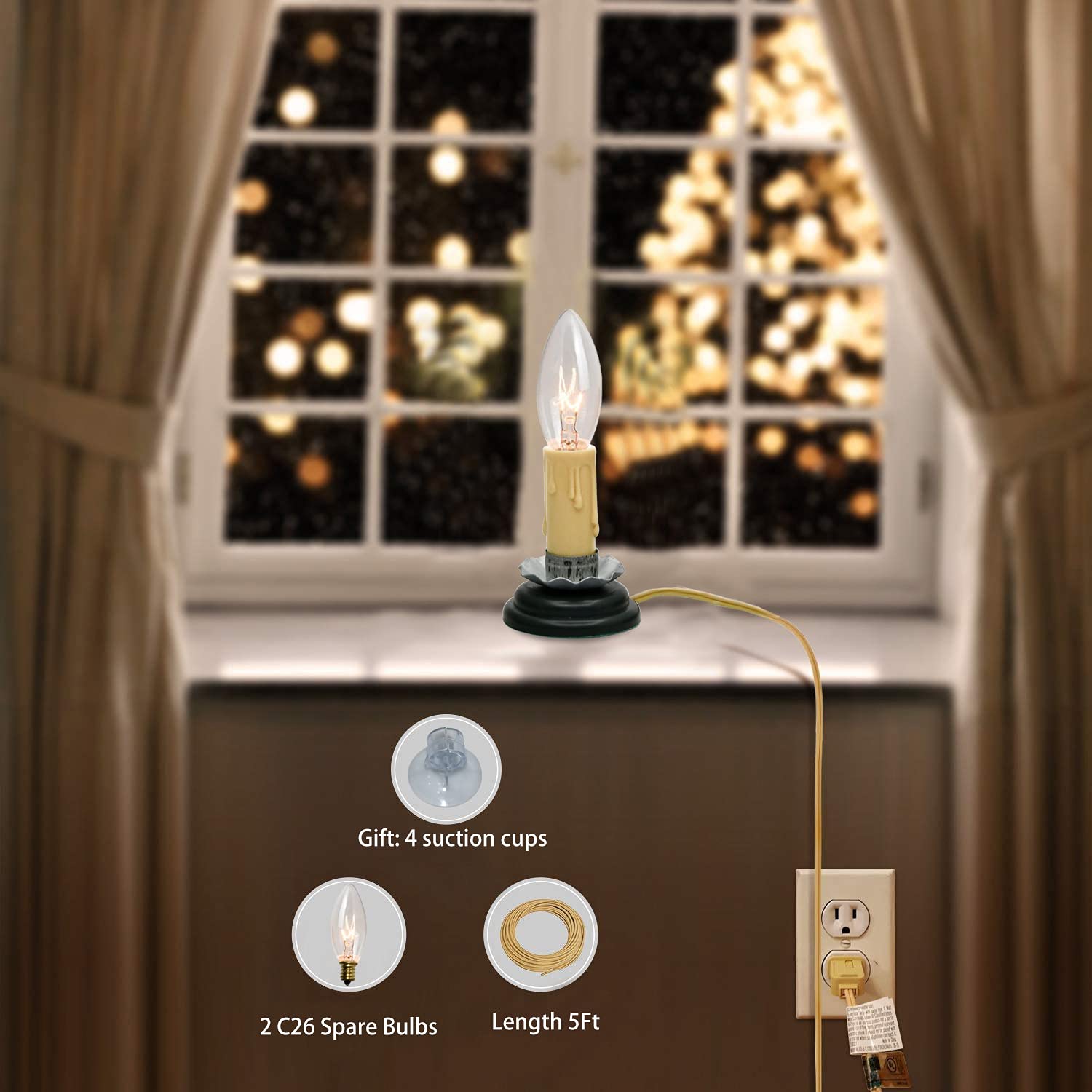 Goothy clear light bulb provides a soft ambient glow