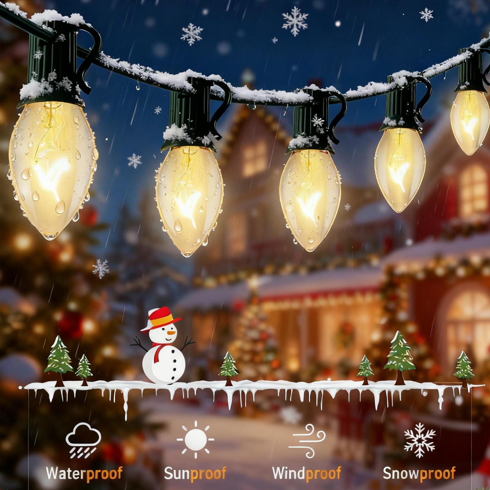 GOOTHY connectable outdoor lights extend up to 75ft for large displays