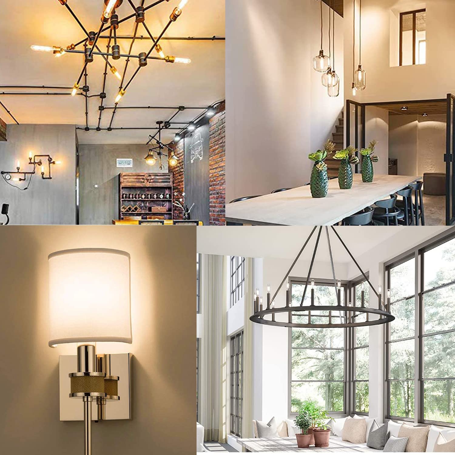 GOOTHY E12 base compatible bulbs for chandeliers and sconces