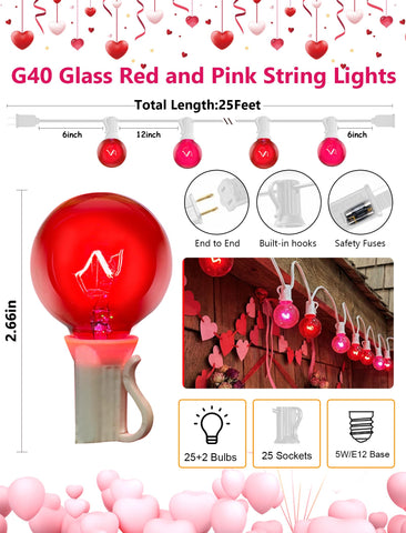GOOTHY G40 Valentine’s Day lights add cozy ambiance to patios and decks.