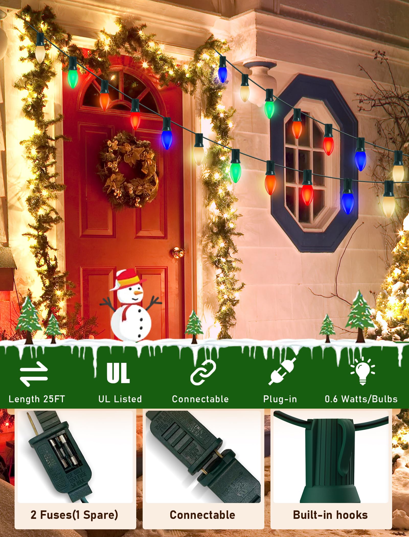 GOOTHY IP44 waterproof and UL-listed lights for reliable outdoor decor in any weather.