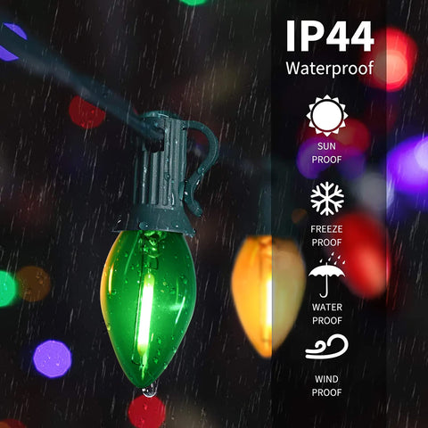 GOOTHY IP44 waterproof design survives rain and wind during celebrations.
