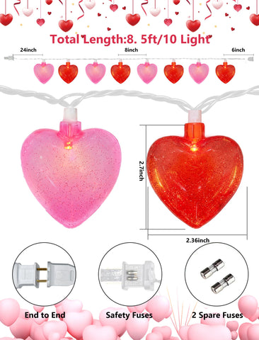 GOOTHY LED hearts provide soft glow for Valentine's outdoor decor
