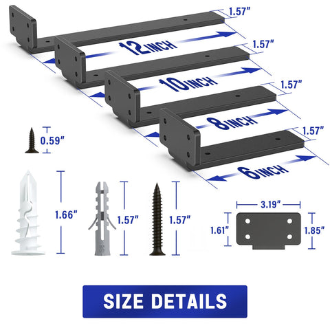 Goovilla 160-pound load-capacity bracket for durable storage.