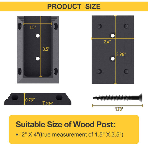 Goovilla nylon railing screws resist rust for long outdoor life.