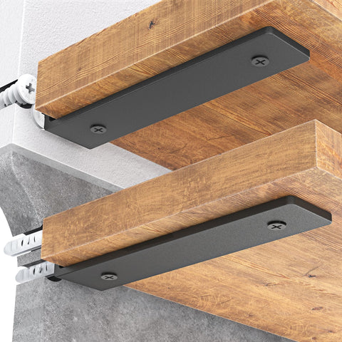 Goovilla heavy-duty bracket close-up showing sturdy construction for shelf support