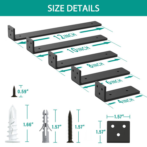 Goovilla installation kit includes screws and a level.