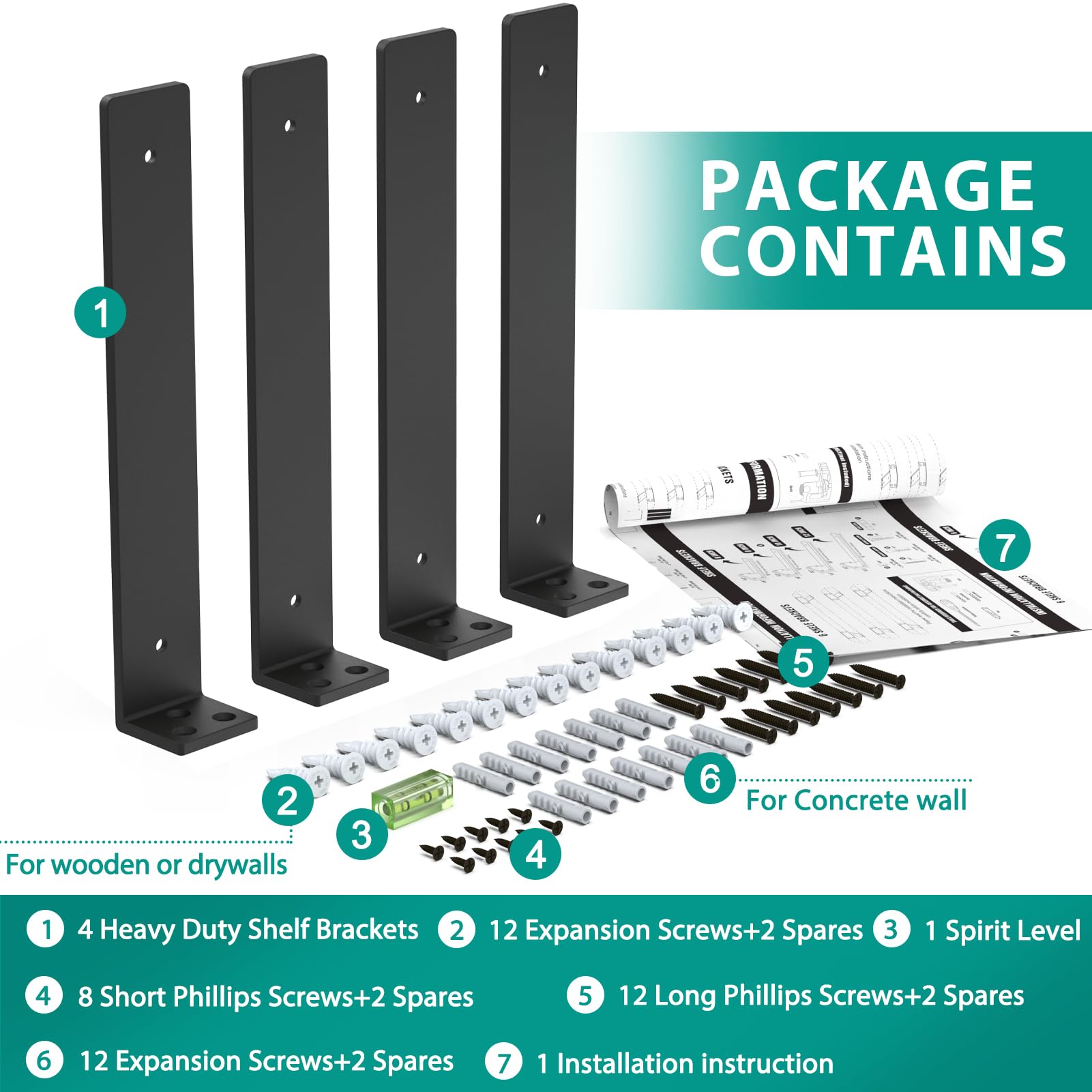 Goovilla brackets provide versatile storage and display.