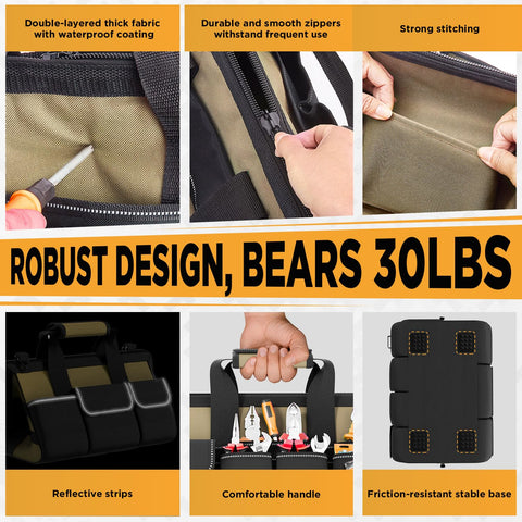 Goovilla tool bag adjustable strap supports comfortable carrying across tasks