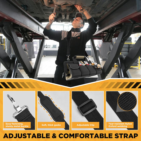 Goovilla tool bag durable zipper ensures smooth access and secure closure