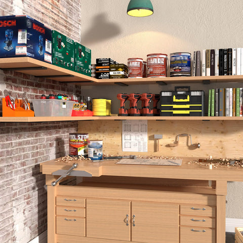 Goovilla wall-mount brackets fit wood, plaster, drywall and concrete walls.