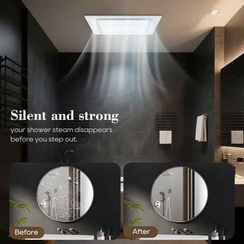 Gopper 1.0-sone quiet operation during bathroom use.