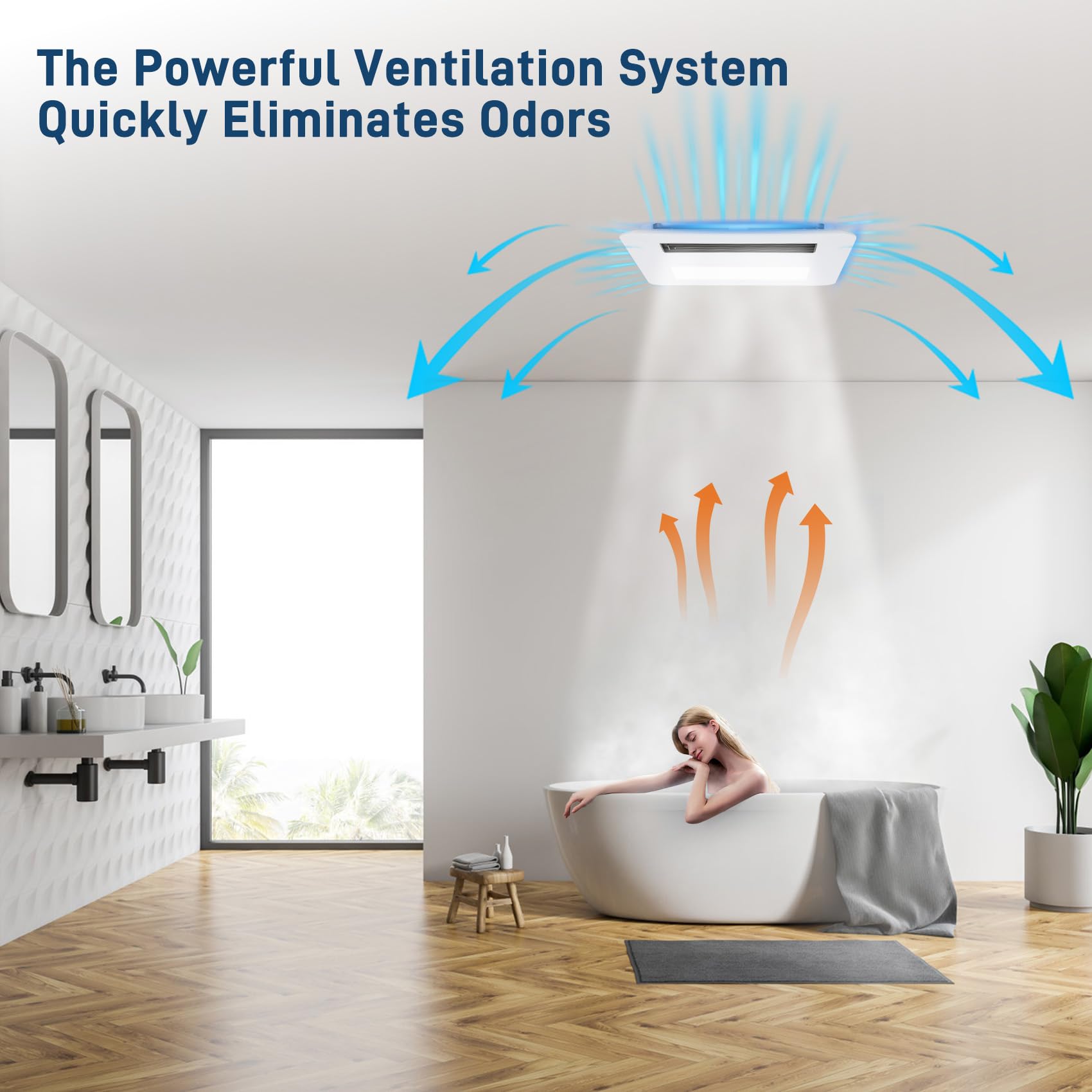 Gopper 1800W heater provides cozy warmth in chilly bathrooms