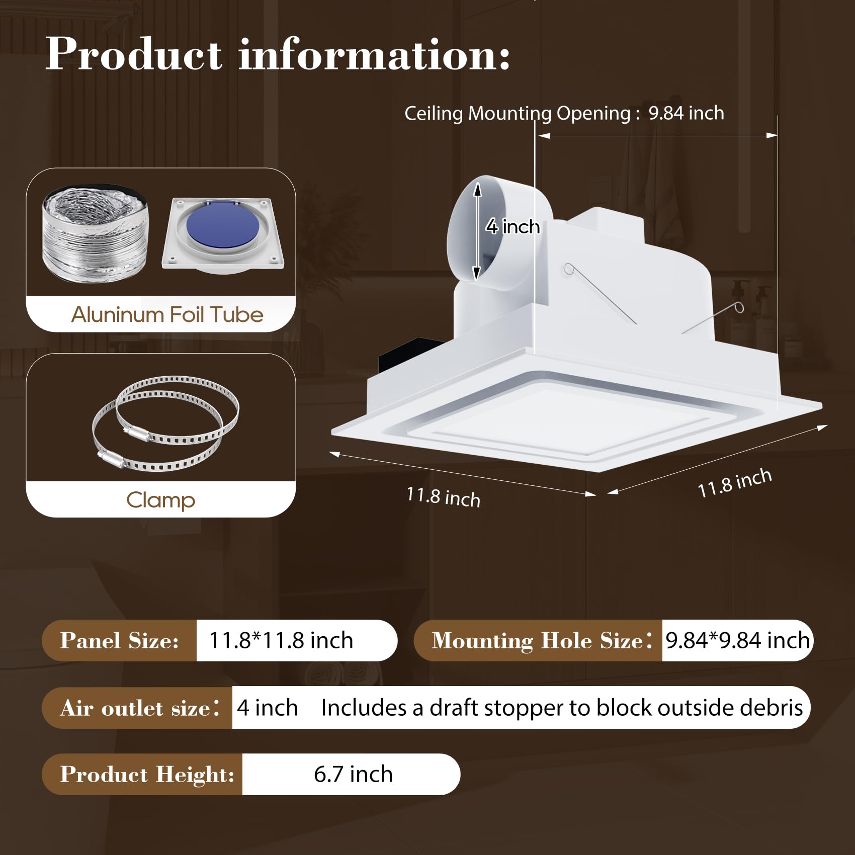 Gopper ceiling installation design for a clean, seamless look.