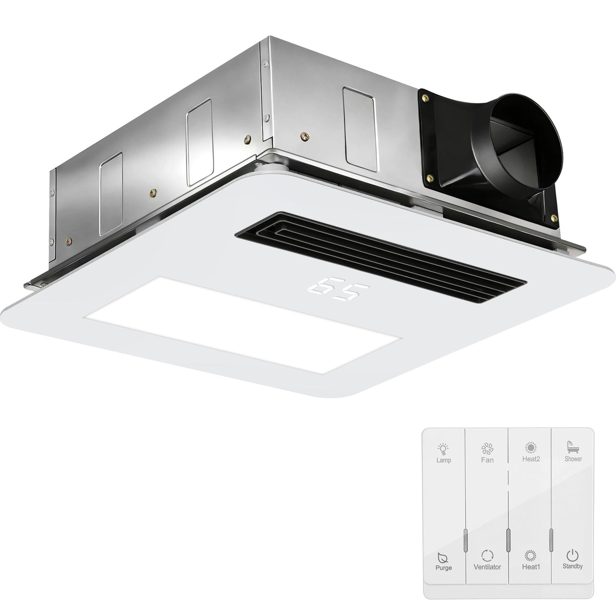 Gopper quiet exhaust fan with light improves bathroom visibility and reduces humidity