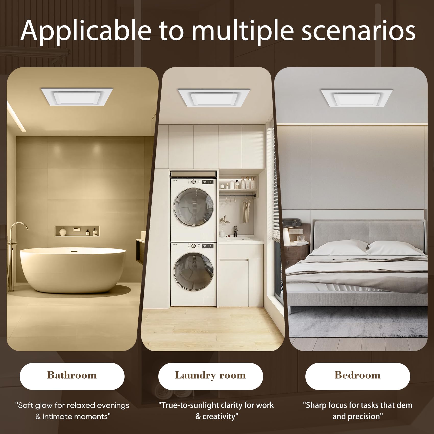 Gopper white grille design complements any bathroom style.