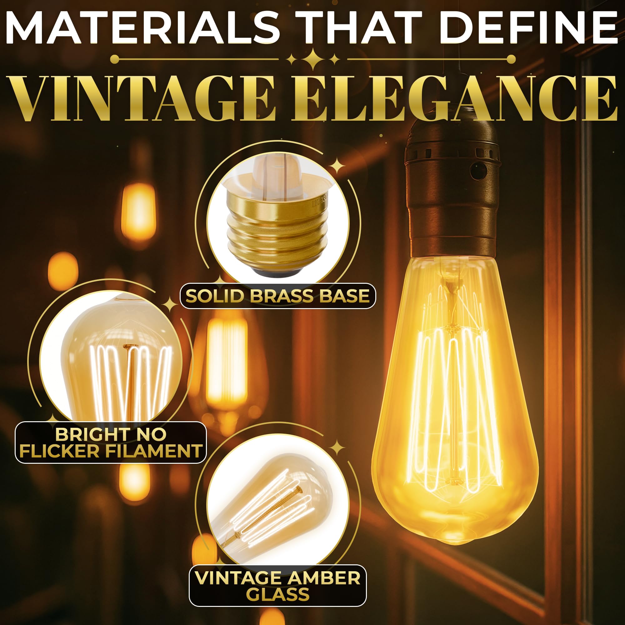 Gordon and Bond dimmable 60W Edison bulb for adjustable ambience