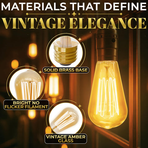 Gordon and Bond dimmable 60W Edison bulb for adjustable ambience