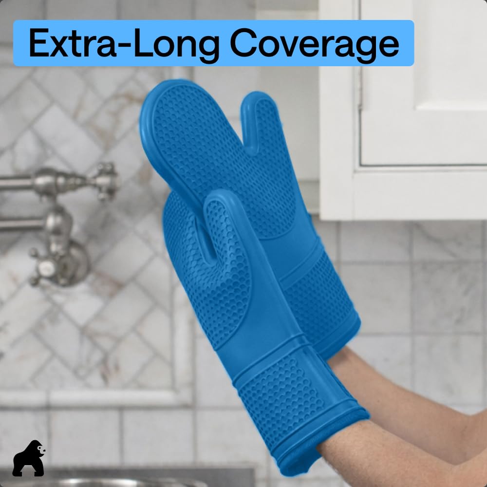 GORILLA GRIP Aqua grill use mitt in kitchen tasks