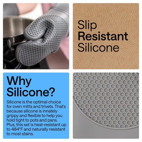 GORILLA GRIP BPA-free silicone ensures safe direct contact with food.