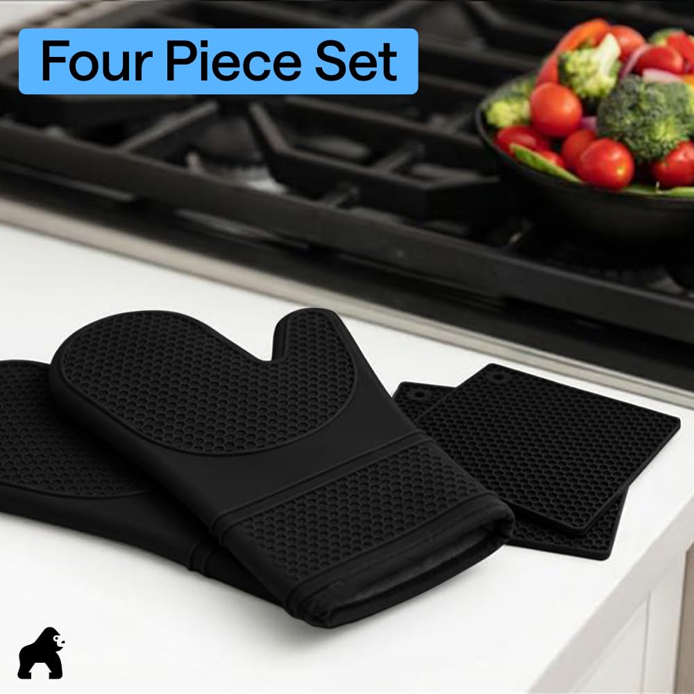 Gorilla Grip dishwasher-safe design for easy cleanup after cooking.