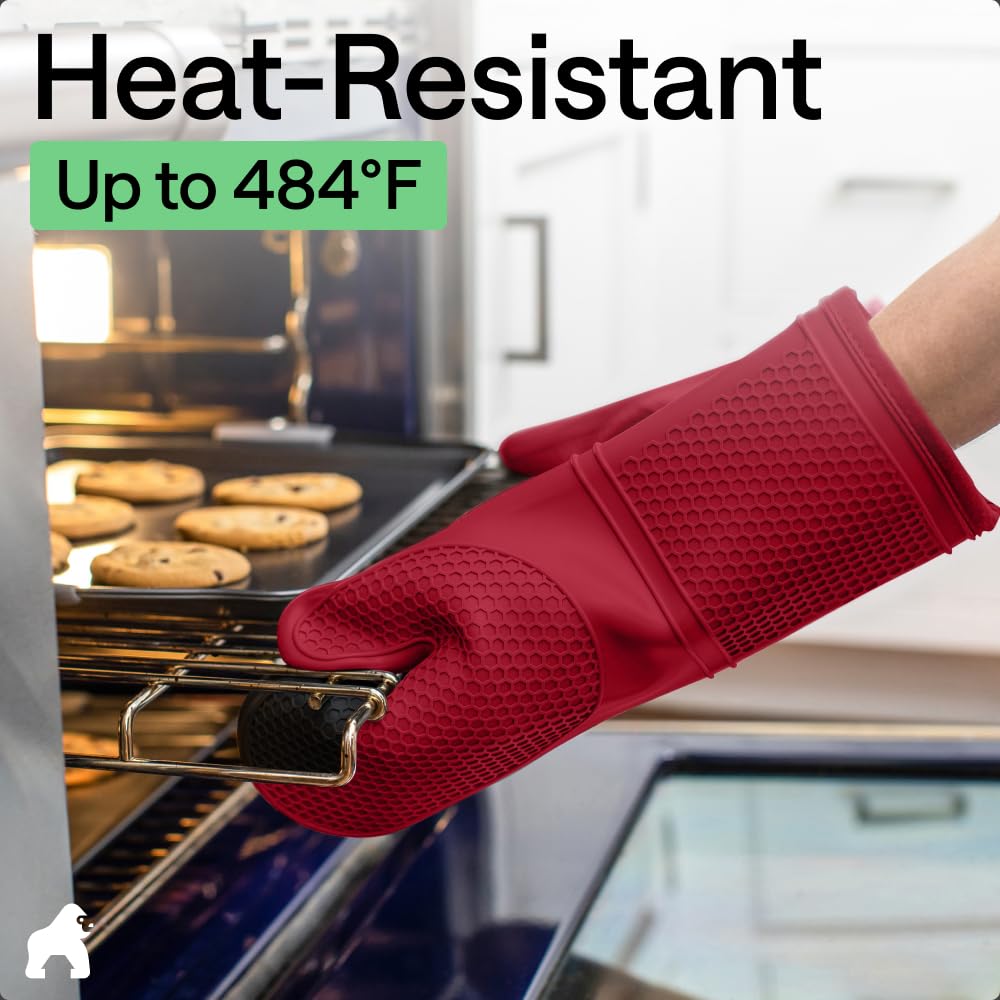 Food-grade silicone mitt from Gorilla Grip safe for kitchen use